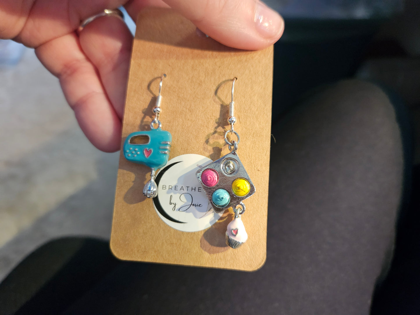 Cupcakes + Mixer + Baking Tools Mismatched Earrings