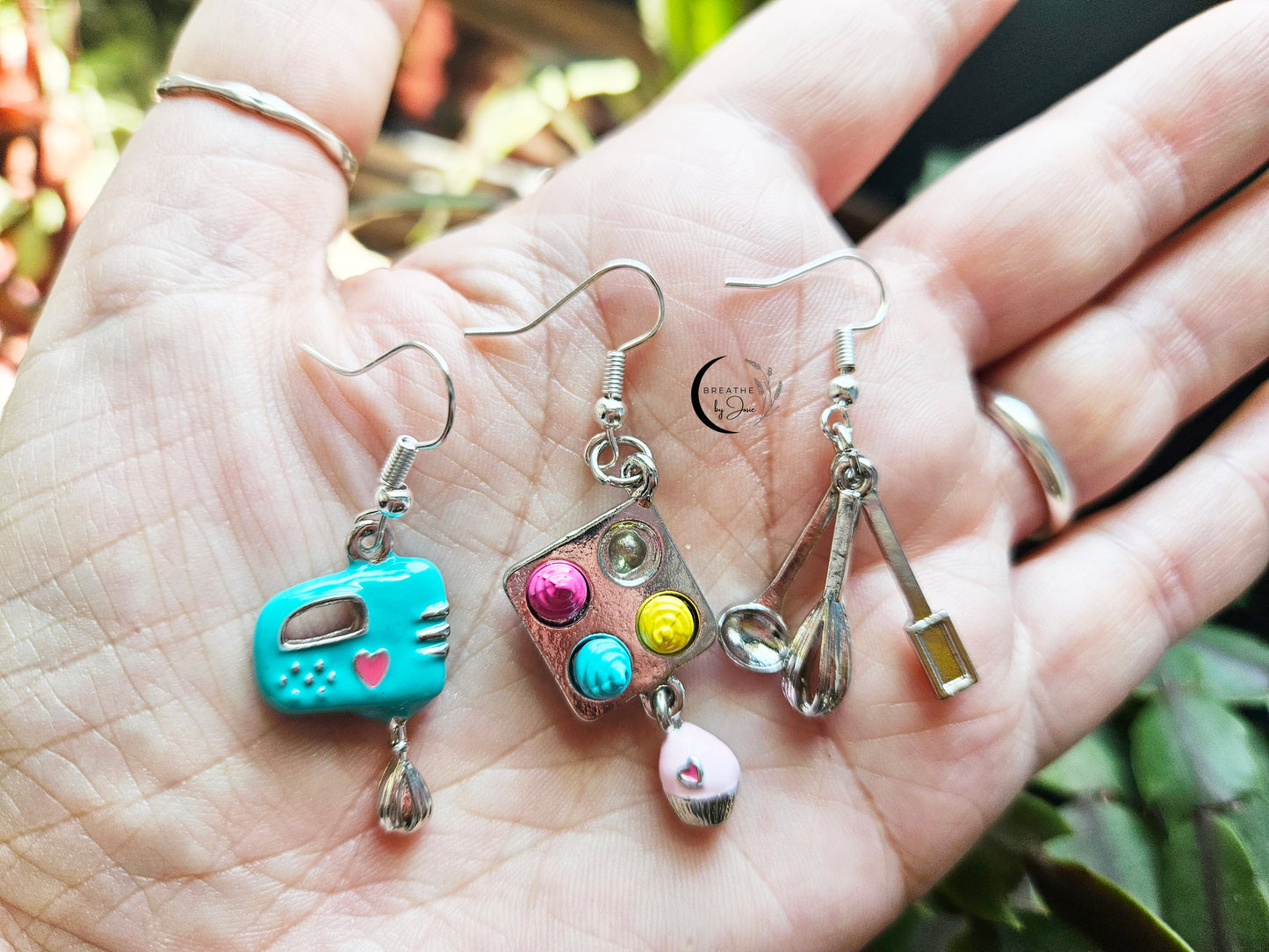 Cupcakes + Mixer + Baking Tools Mismatched Earrings