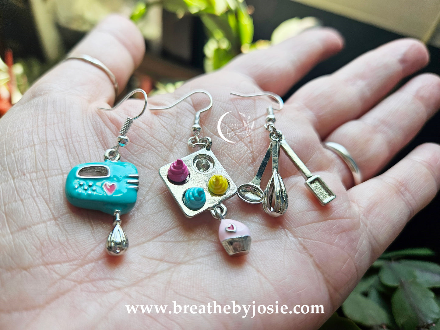 Cupcakes + Mixer + Baking Tools Mismatched Earrings