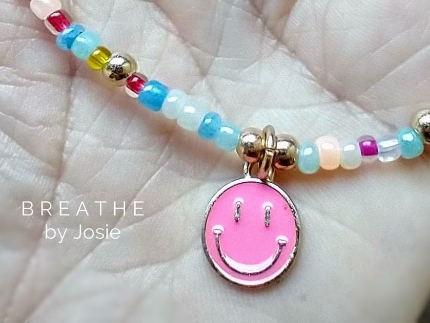 Smiley Face Ankle Bracelet