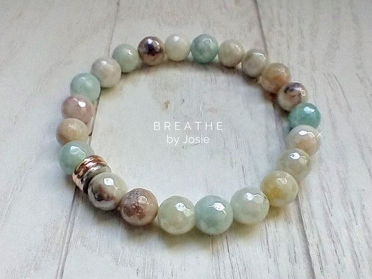 Mystic Amazonite Natural Gemstone Bracelet