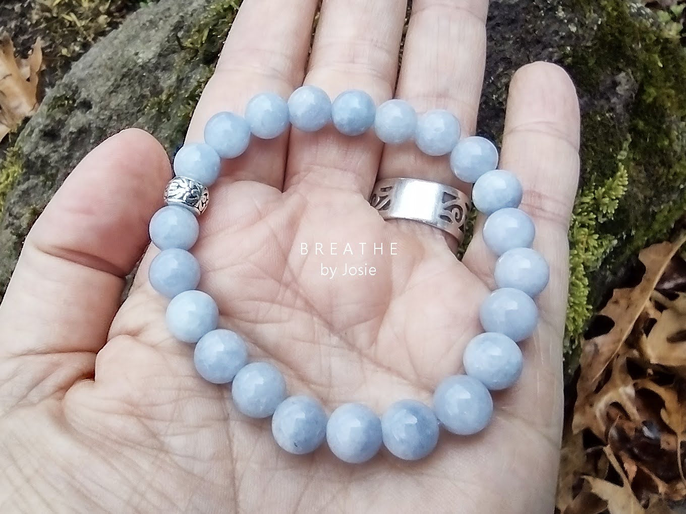 Aquamarine March Birthstone Genuine Gemstone Bracelet