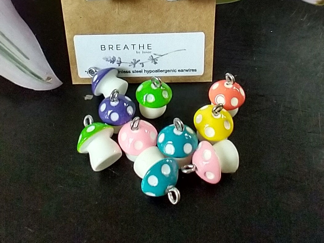 Mushroom Dangle Earrings