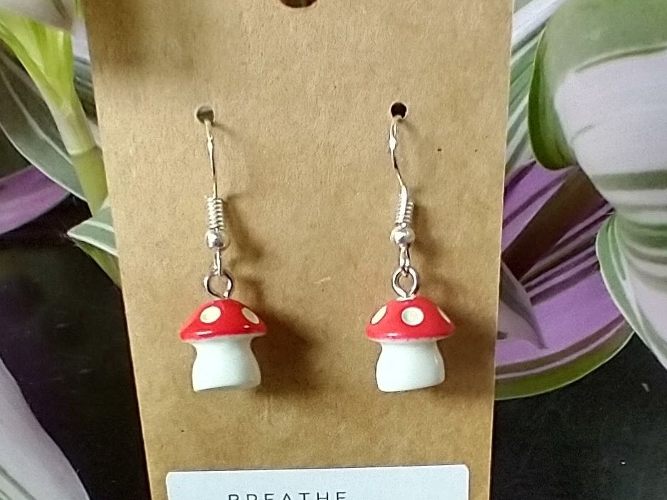 Mushroom Dangle Earrings