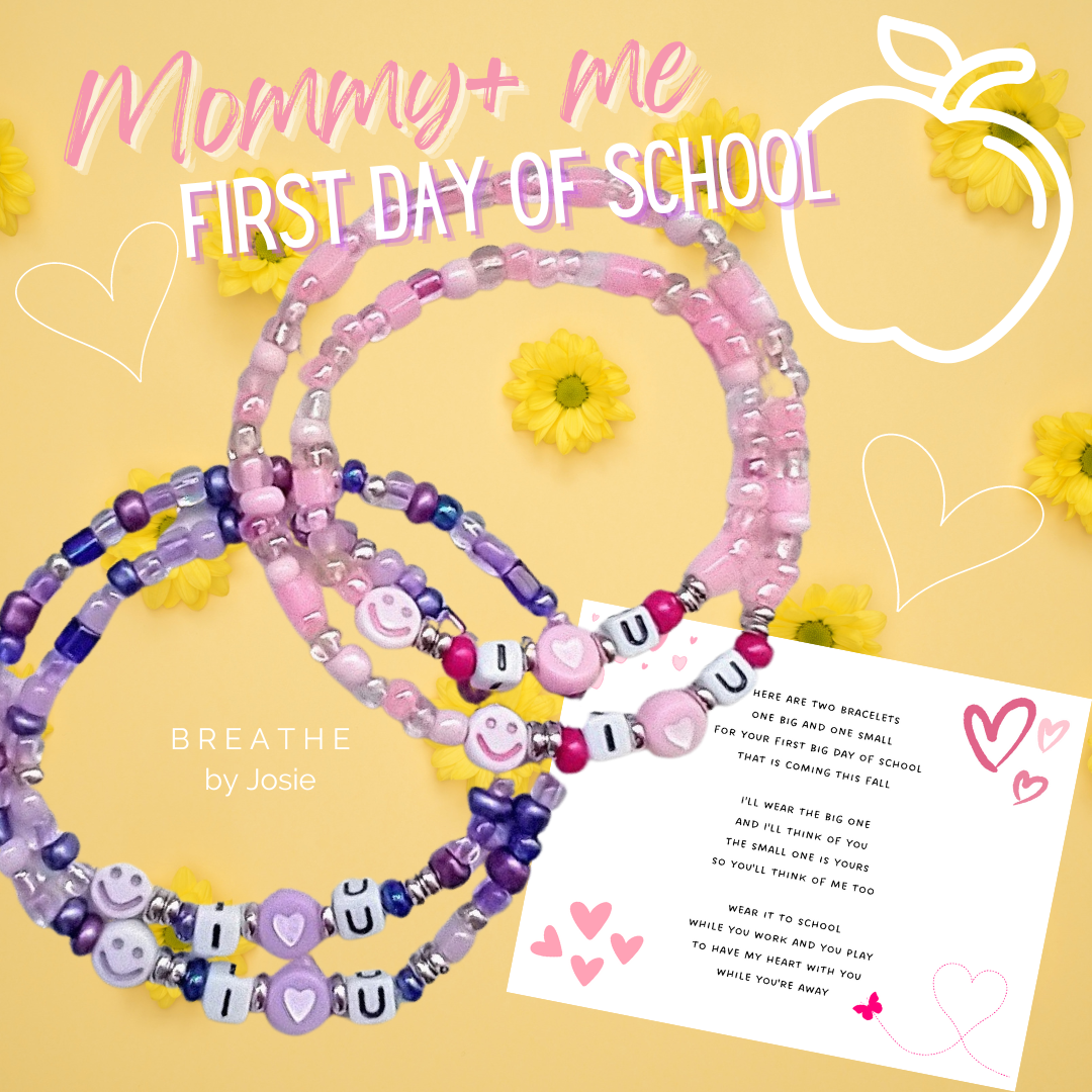 I Love You Big Little Matching Bracelet Set