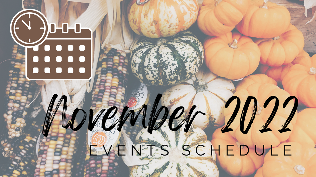 November 2022 In-Person Events Schedule