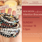 Sun 10/19/25 - New Moon Manifestation Bracelet Workshop @ Center for the Healing Arts, Voorhees