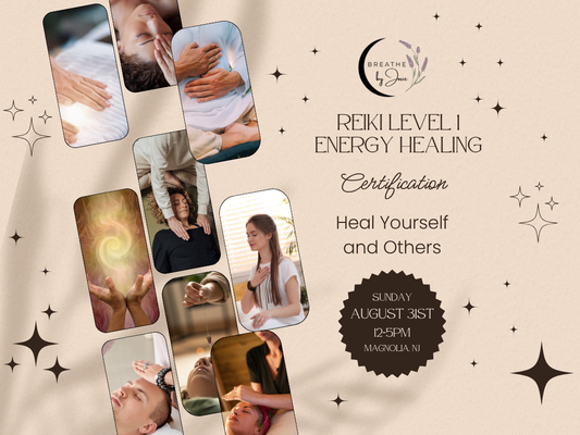 Sunday 8/31/25 - Reiki Level 1 Energy Healing Certification