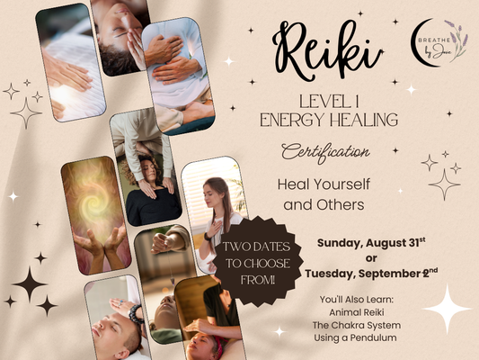 Reiki Level 1 Energy Healing Certification