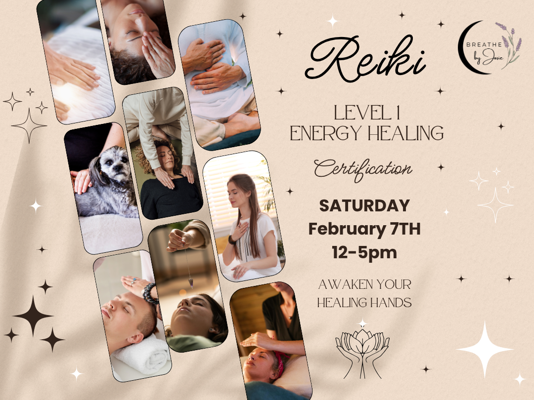 Sunday 2/15/26 - Reiki Level 1 Energy Healing Certification