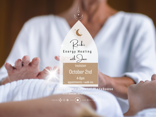 Thursday 10/2/25 - Reiki Energy Healing Sessions @ The Venus Moon Crystal Warehouse, Glendora