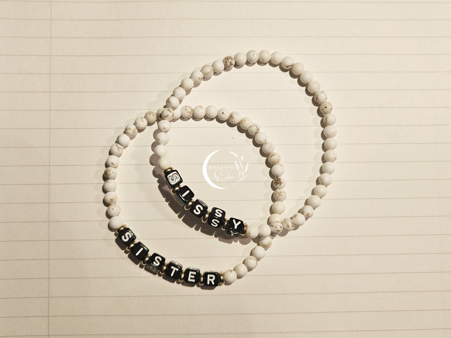 Sister Word Bracelet Singles or Set