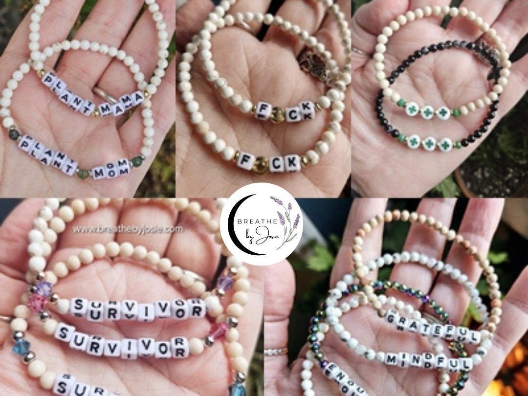 Custom Alphabet Letter Word Bracelet