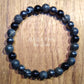 Black Mixed Gemstone 8” Mala Bracelet