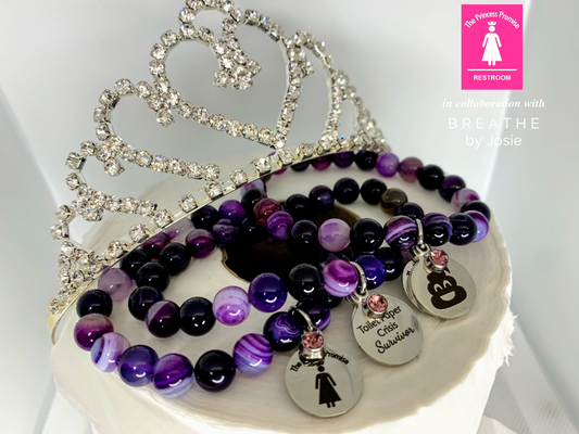 IBD Awareness Gemstone Bracelet