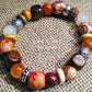 Chunky Wood & Floral Mixed Mala Bracelet
