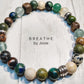 Green Mixed Gemstone 8” Mala Bracelet