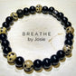 Black Tourmaline & Dalmatian Jasper 8” Mala Bracelet