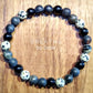 Black Mixed Gemstone 8” Mala Bracelet