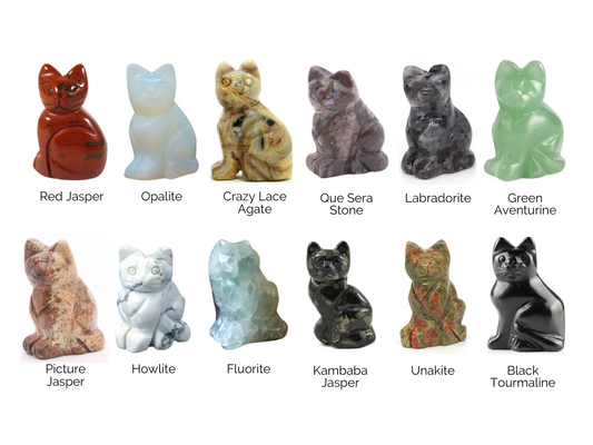 Cat Carved Crystal