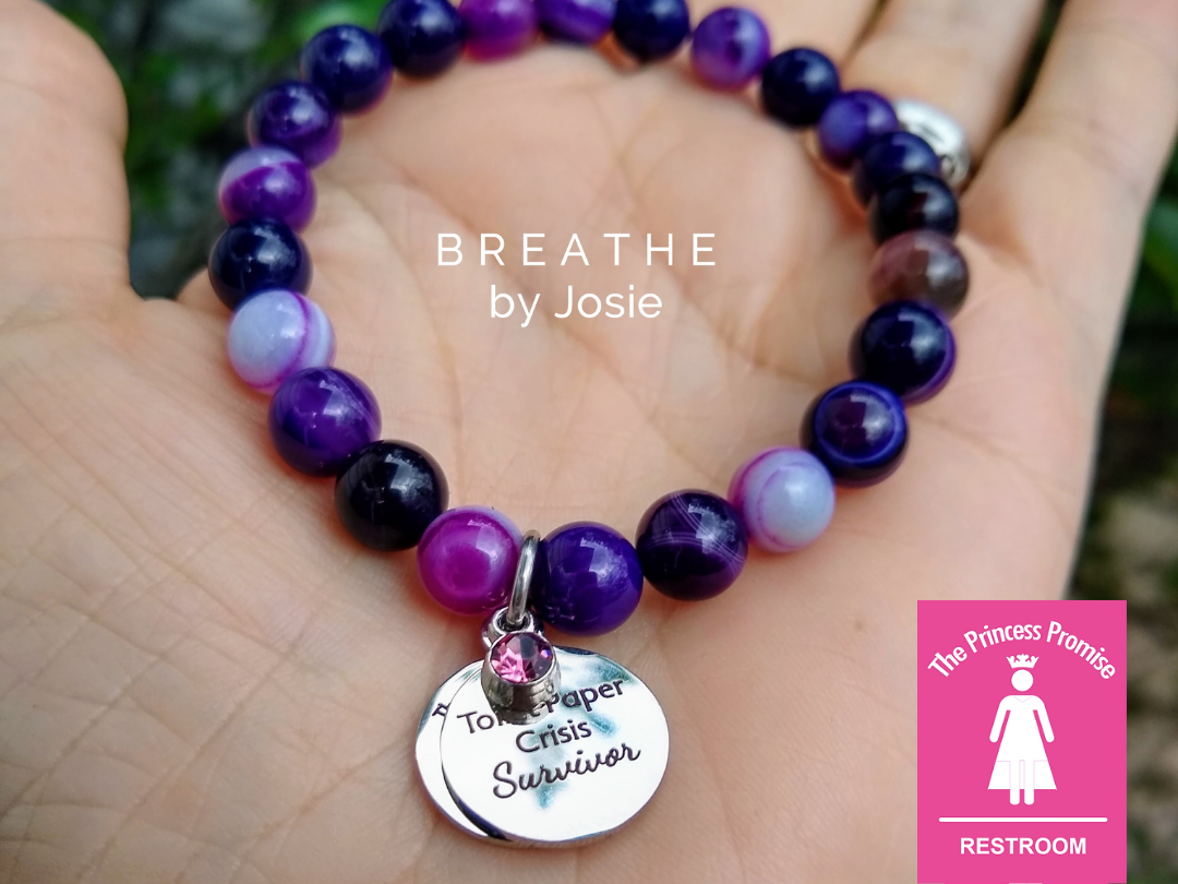 IBD Awareness Gemstone Bracelet