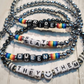 LGBT+ Pride Mini Hematite Stacking Bracelets