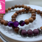 IBD Awareness Gemstone & Wood Bracelet
