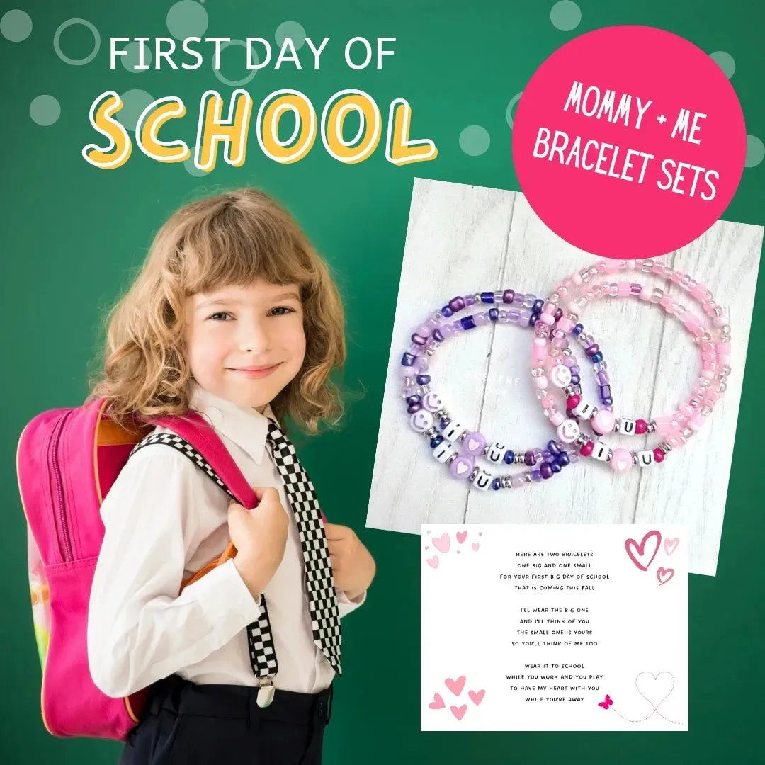 I Love You Big + Little Matching Bracelet Set