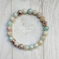 Mystic Amazonite Natural Gemstone Mala Bracelet