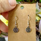 Tiny Silver Crescent Moon & Star Dangle Earrings