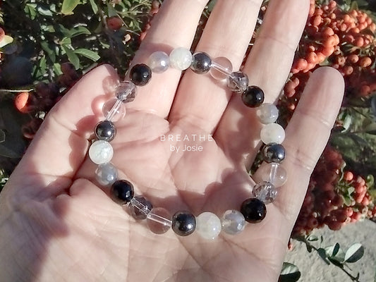 Manifest + Protect Mixed Genuine Natural Gemstone Bracelet