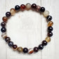 Brown Agate Gemstone 8” Mala Bracelet
