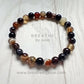 Brown Agate Gemstone 8” Mala Bracelet