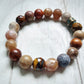 Chunky Mixed Browns Gemstone Bracelet