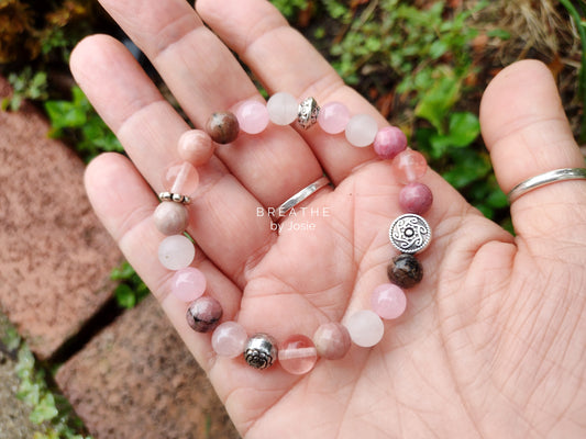 Self-love Mixed Pinks Genuine Natural Gemstone Bracelet