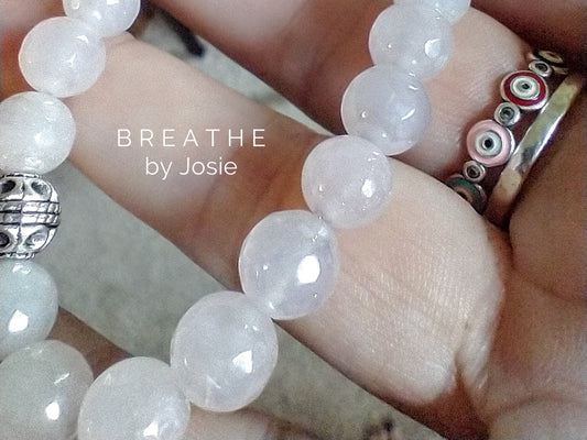 Mystic Rose Quartz  Natural Gemstone Bracelet