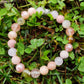 Mixed Pinks II Genuine Natural Gemstone Mala Bracelet