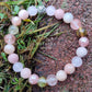Mixed Pinks II Genuine Natural Gemstone Mala Bracelet