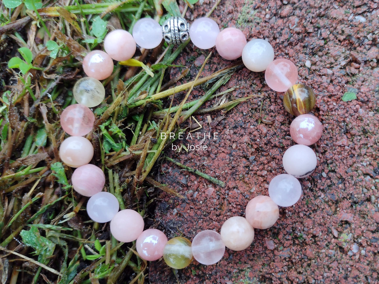 Mixed Pinks II Genuine Natural Gemstone Bracelet