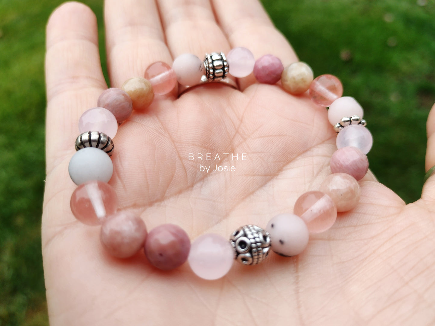 Mixed Pinks II Genuine Natural Gemstone Bracelet