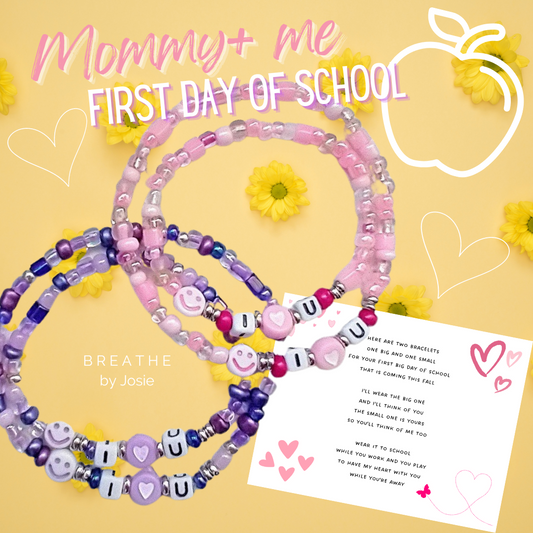 I Love You Big + Little Matching Bracelet Set