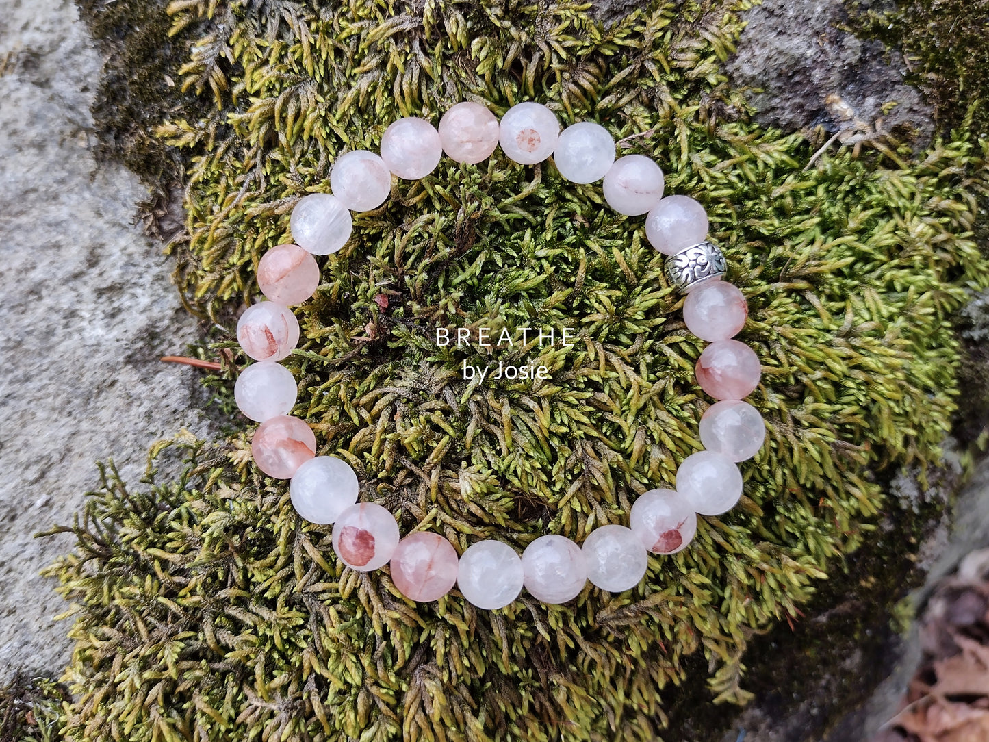 Red Hematoid Quartz Crystal Bracelet