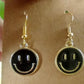 Smiley Face Dangle Earrings