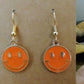 Smiley Face Dangle Earrings