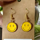 Smiley Face Dangle Earrings