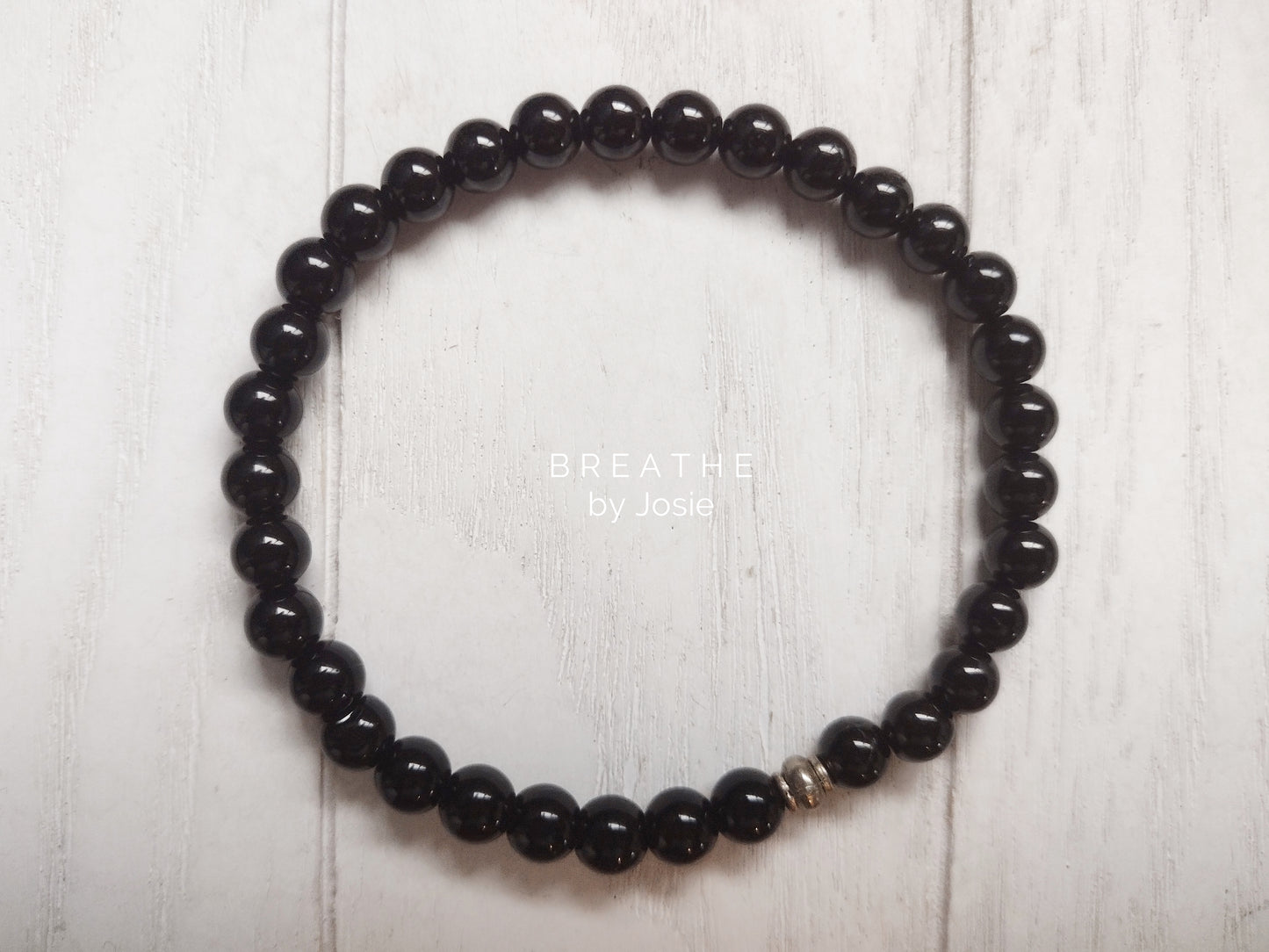 Black Tourmaline and Labradorite Mala Bracelets