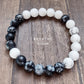 Yin Yang Balance Beaded Gemstone Bracelet