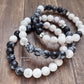 Yin Yang Balance Beaded Gemstone Bracelet