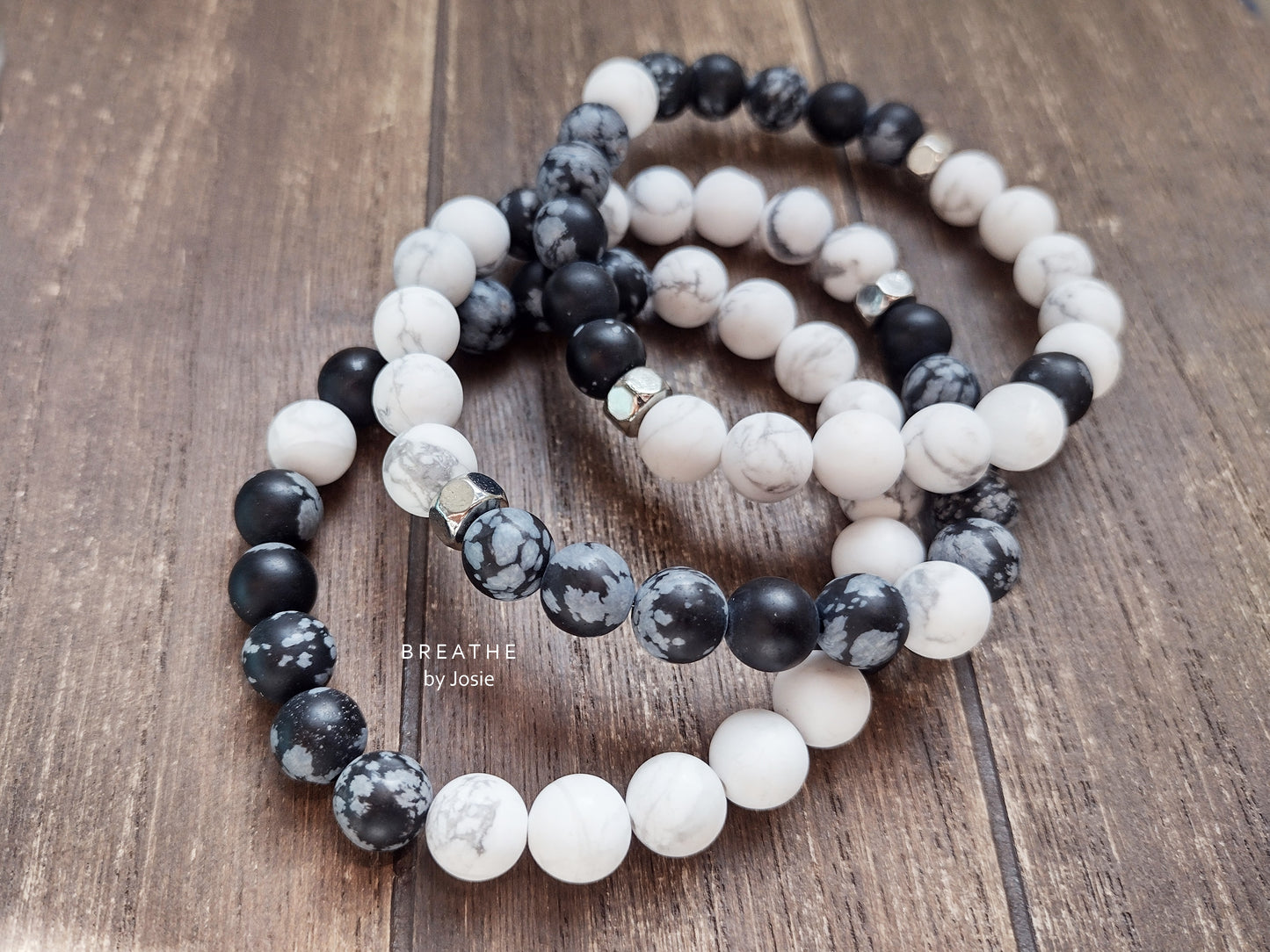 Yin Yang Balance Beaded Gemstone Bracelet
